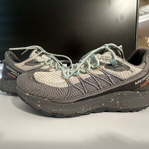 Merrell Gray and Cream Trail Shoes